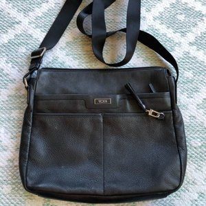 Authentic TUMI leather crossbody